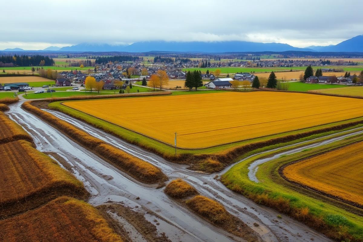 Residential streets in Abbotsford, BC