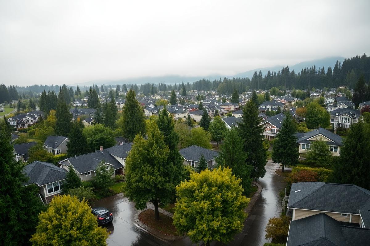 Residential streets in Vancouver, BC